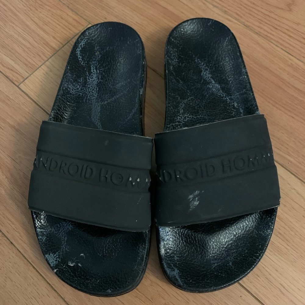 Android Homme Blk Marble Beach Sandal, 7